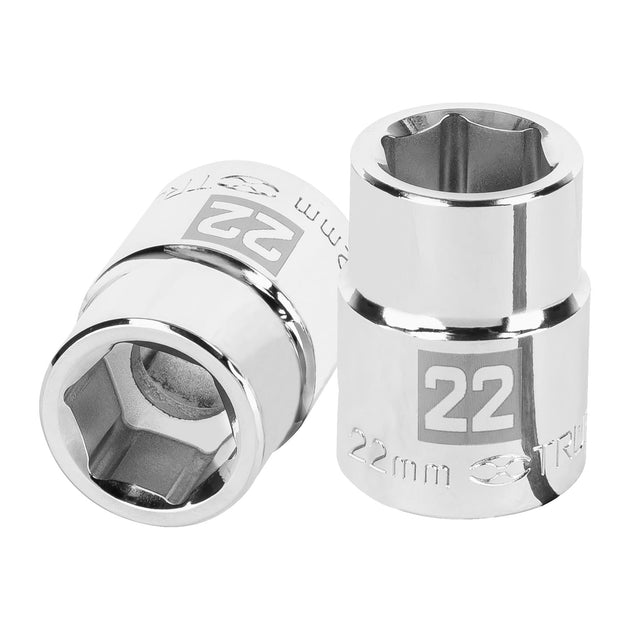 D-3422-M Dado de 22 mm, 6 puntas, cuadro 3/4", Truper