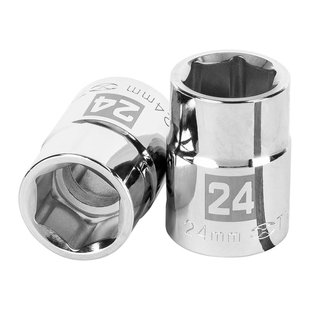 D-3424-M Dado de 24 mm, 6 puntas, cuadro 3/4", Truper
