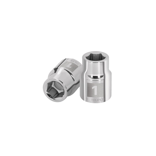 D-3432-H Dado de 1", 6 puntas, cuadro 3/4", Truper