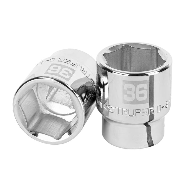 D-3436-M Dado de 36 mm, 6 puntas, cuadro 3/4", Truper