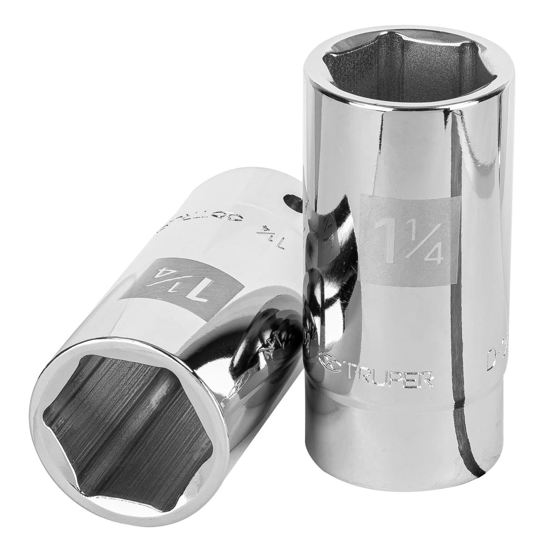 D-3440-HL Dado largo de 1-1/4", 6 puntas, cuadro 3/4", Truper