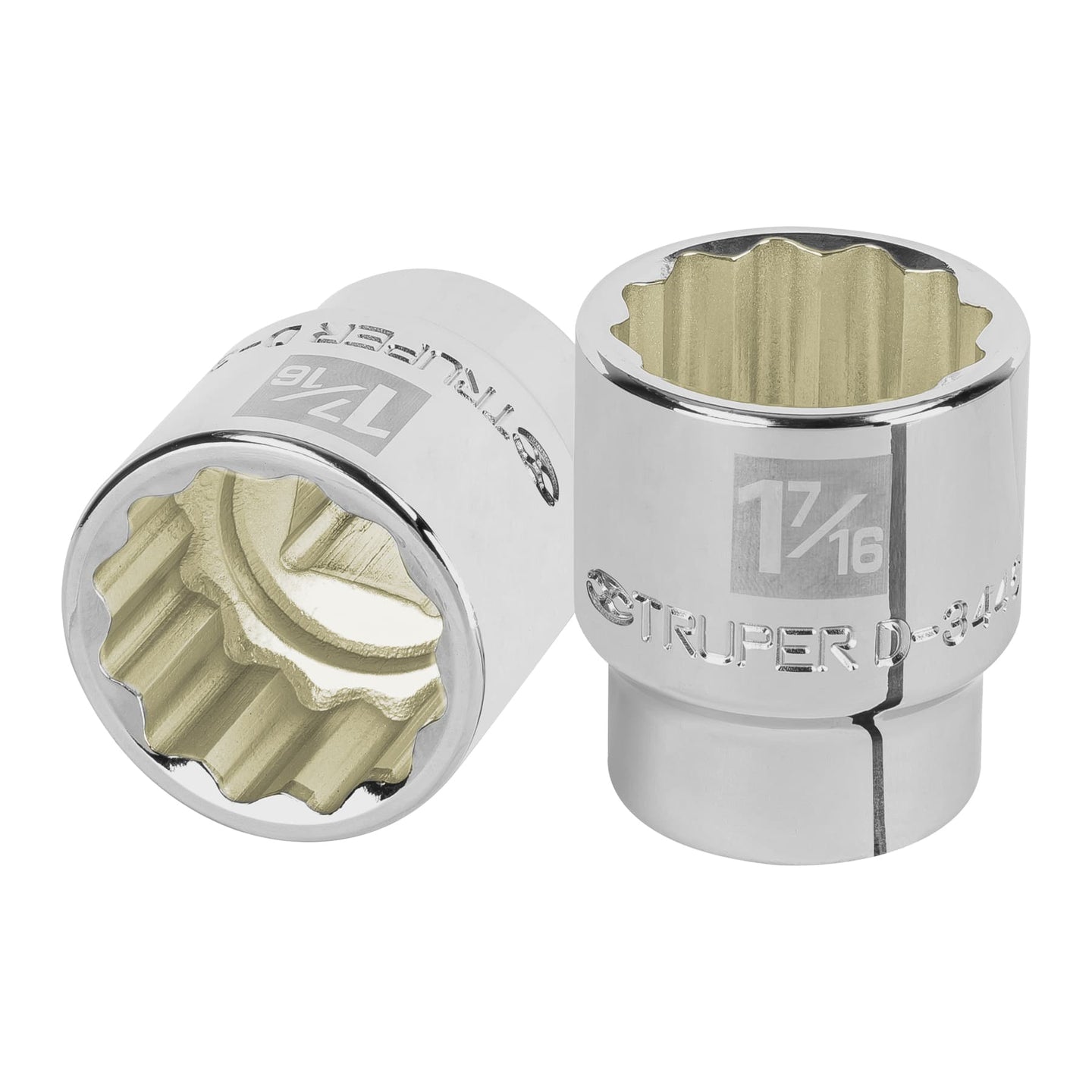D-3446 Dado de 1-7/16", 12 puntas, cuadro 3/4", Truper