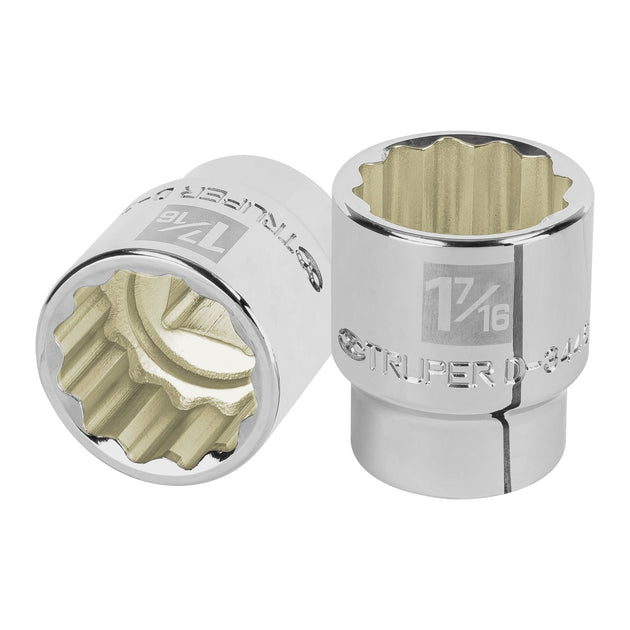D-3446 Dado de 1-7/16", 12 puntas, cuadro 3/4", Truper