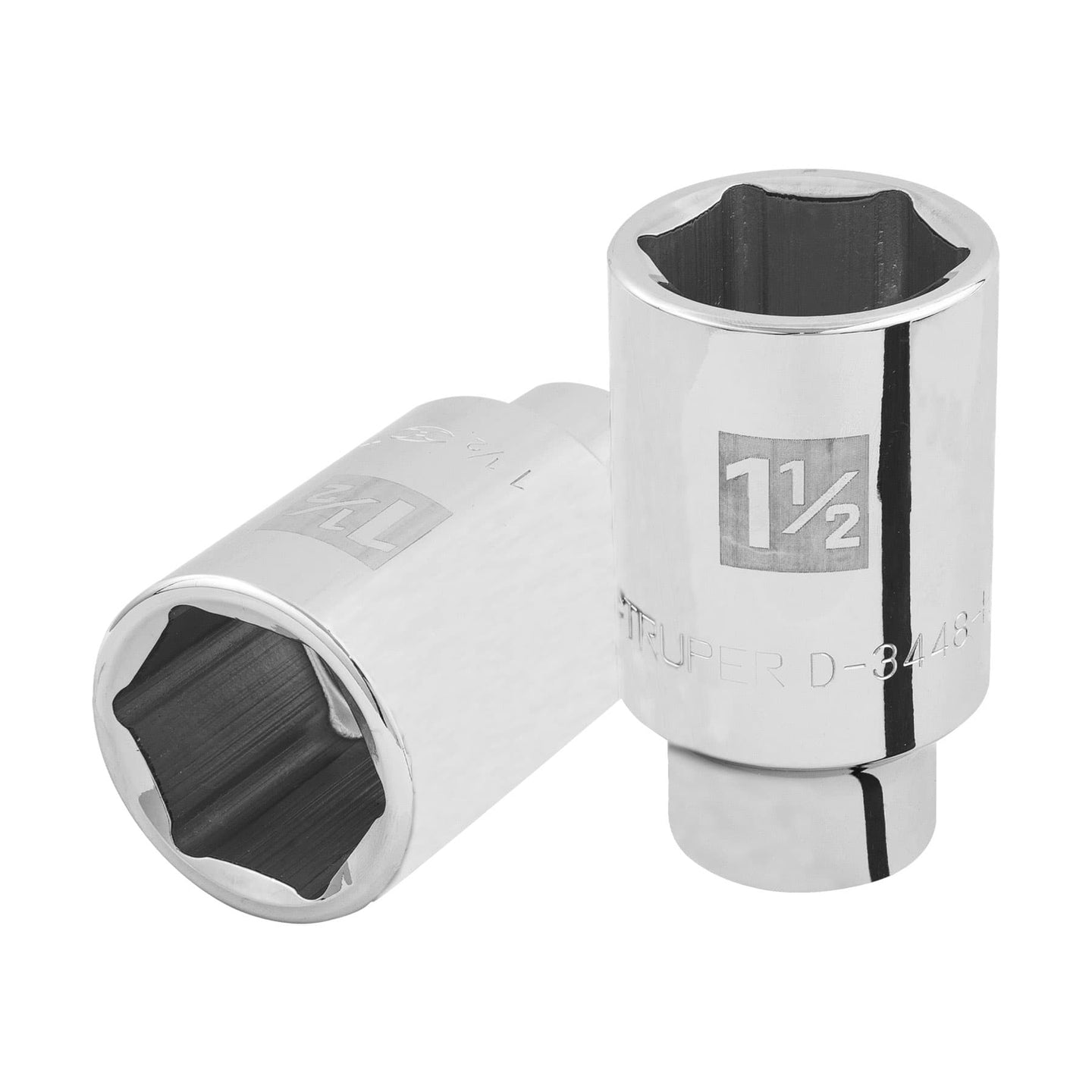 D-3448-HL Dado largo de 1-1/2", 6 puntas, cuadro 3/4", Truper