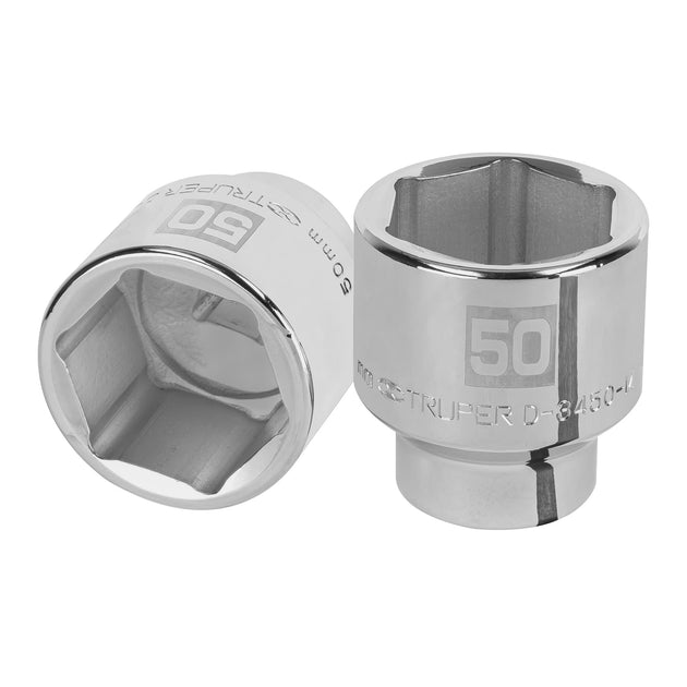 D-3450-M Dado de 50 mm, 6 puntas, cuadro 3/4", Truper