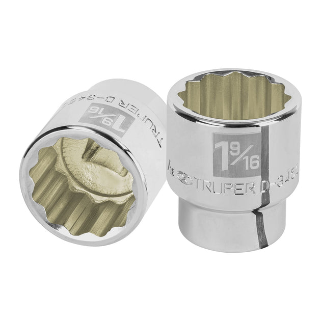 D-3450 Dado de 1-9/16", 12 puntas, cuadro 3/4", Truper
