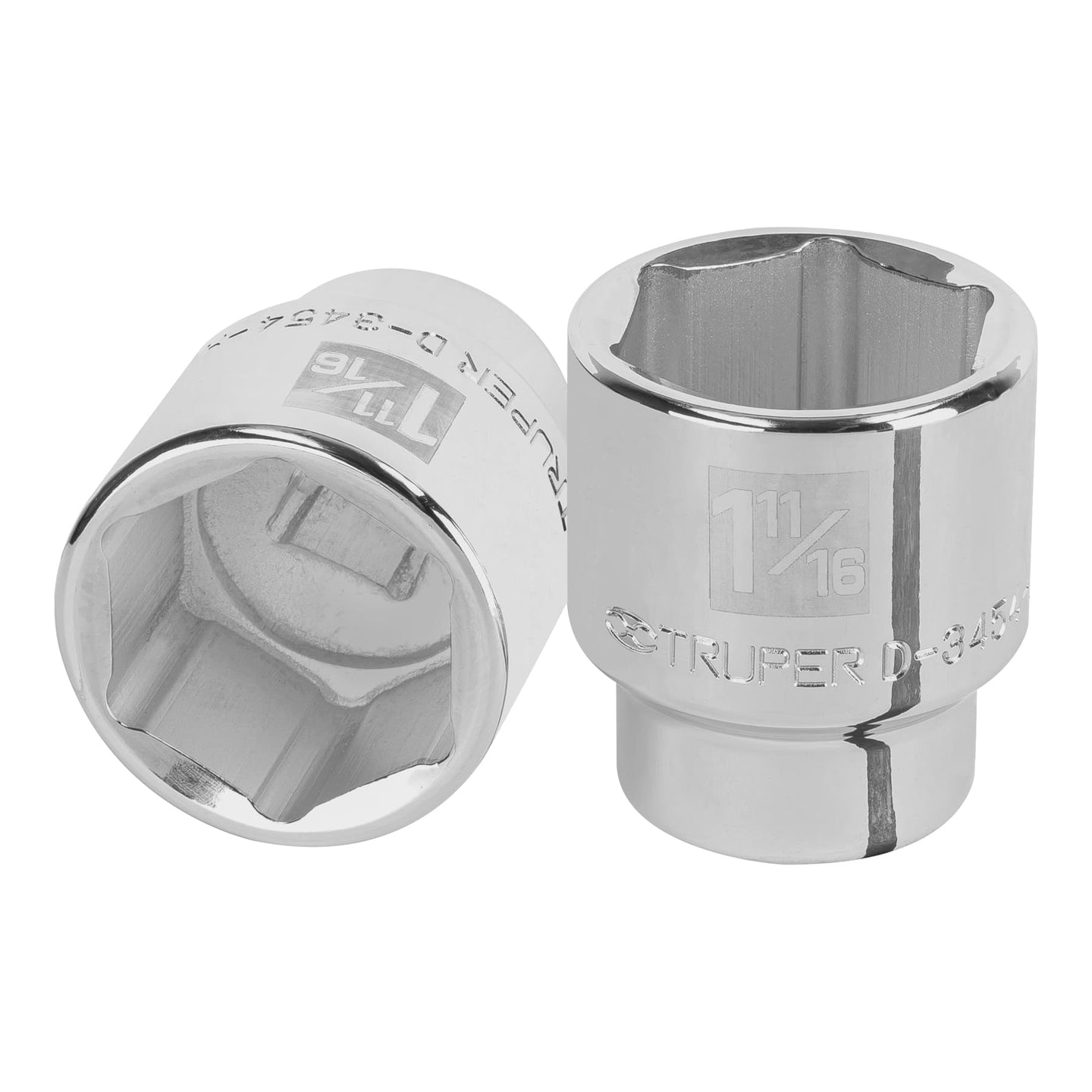D-3454-H Dado de 1-11/16", 6 puntas, cuadro 3/4", Truper