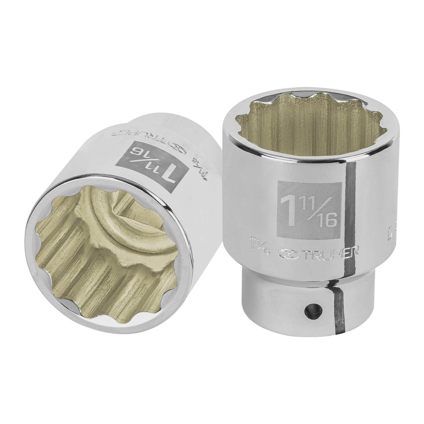 D-3454 Dado de 1-11/16", 12 puntas, cuadro 3/4", Truper