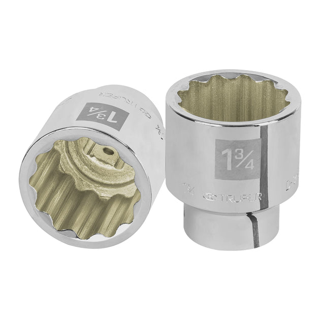 D-3456 Dado de 1-3/4", 12 puntas, cuadro 3/4", Truper