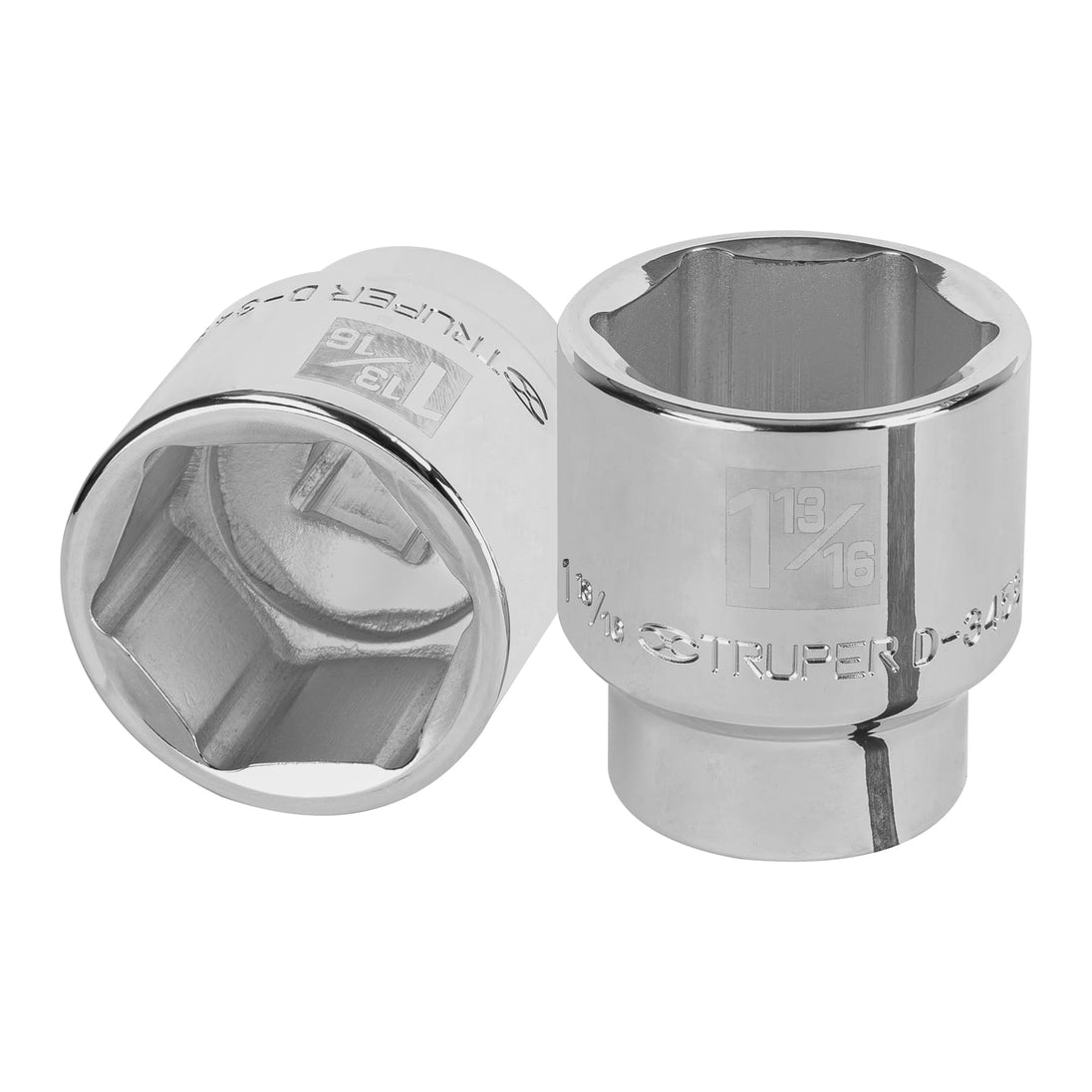 D-3458-H Dado de 1-13/16", 6 puntas, cuadro 3/4", Truper
