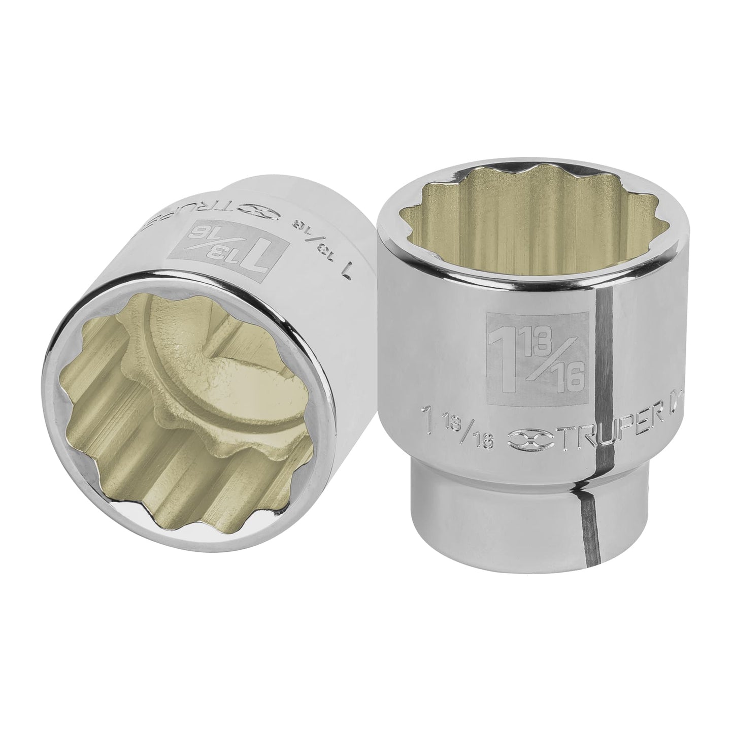 D-3458 Dado de 1-13/16", 12 puntas, cuadro 3/4", Truper
