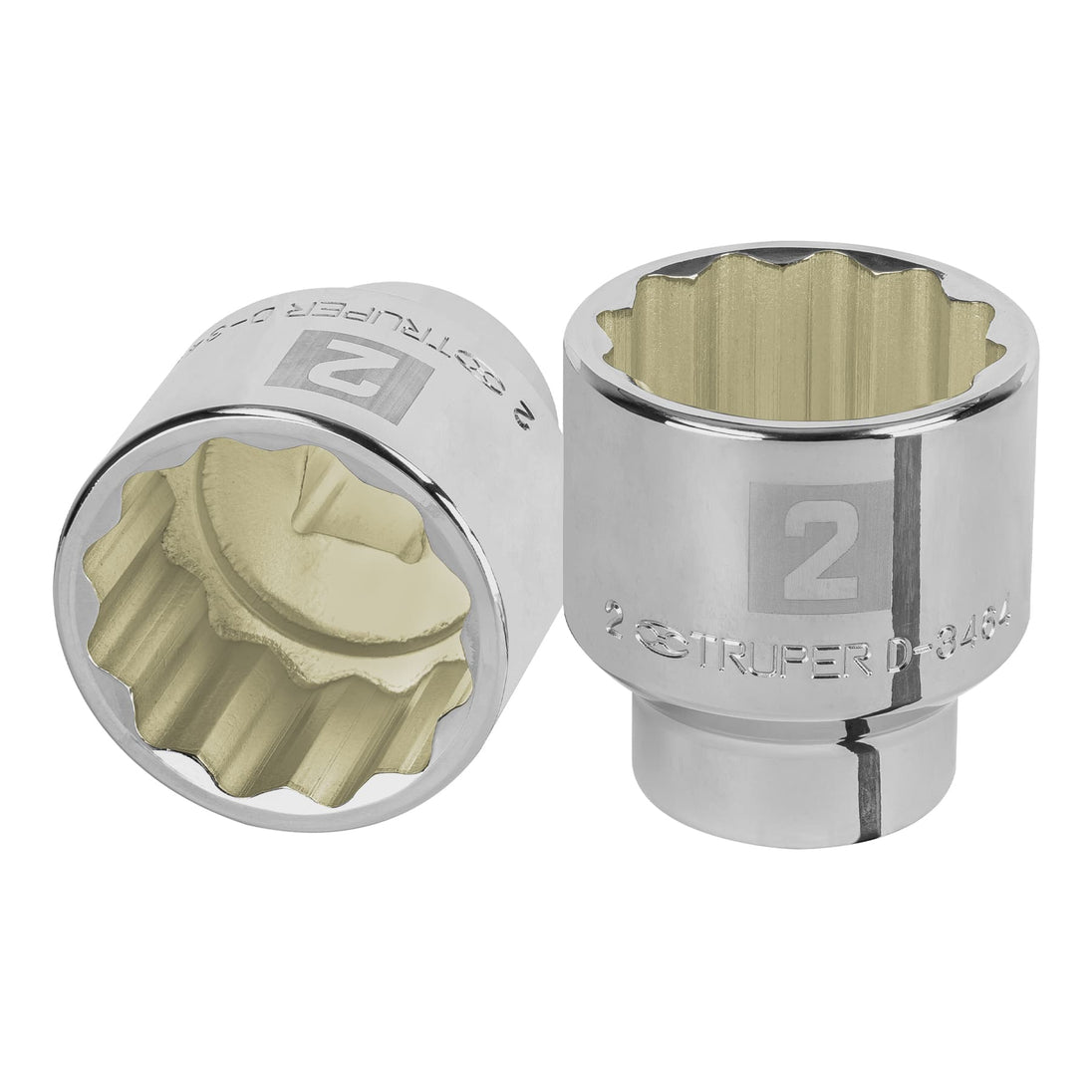 D-3464 Dado de 2", 12 puntas, cuadro 3/4", Truper