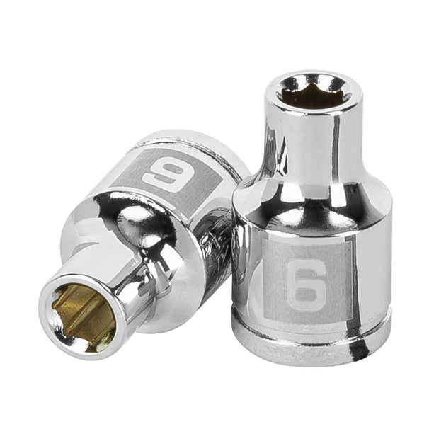 D-3806-HM Dado de 6 mm, 6 puntas, cuadro 3/8", Truper