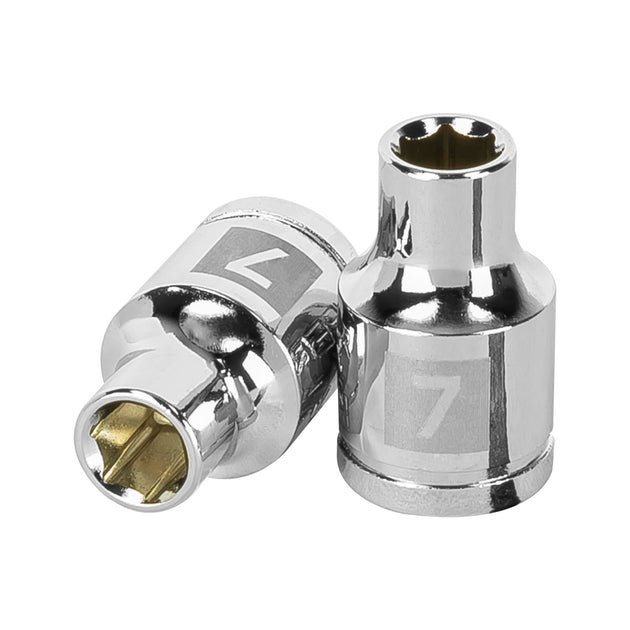 D-3807-HM Dado de 7 mm, 6 puntas, cuadro 3/8", Truper