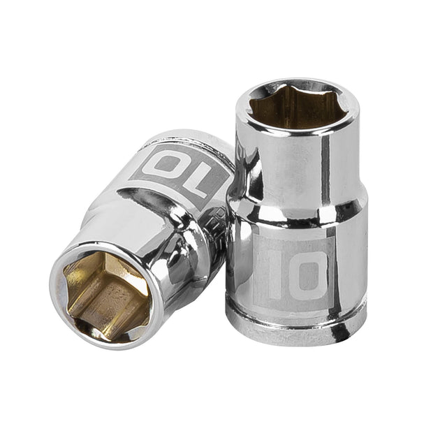 D-3810-HM Dado de 10 mm, 6 puntas, cuadro 3/8", Truper