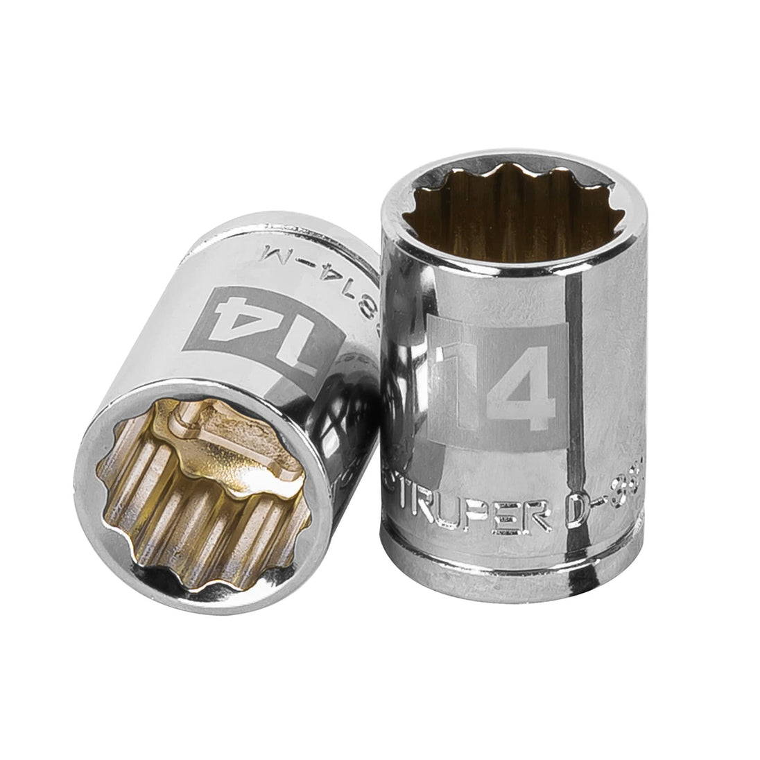 D-3814-M Dado de 14 mm, 12 puntas, cuadro 3/8", Truper