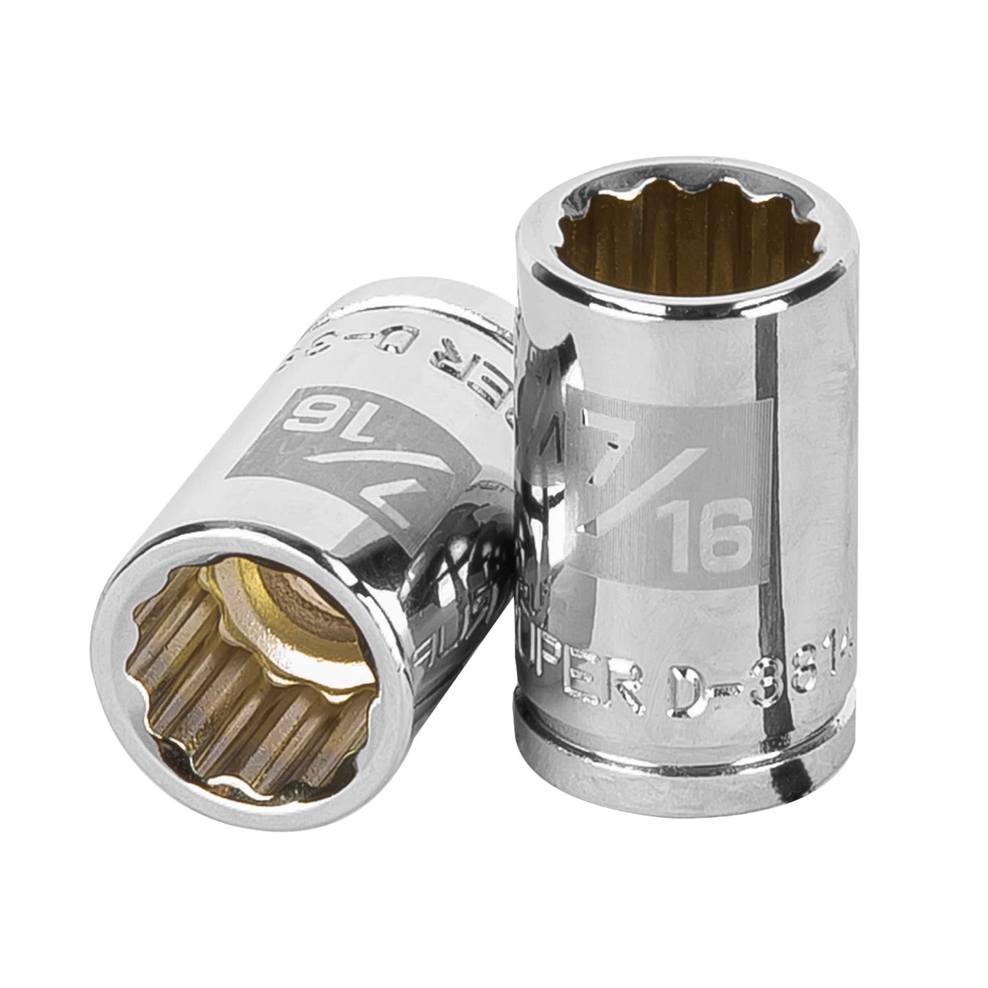 D-3814 Dado de 7/16", 12 puntas, cuadro 3/8", Truper