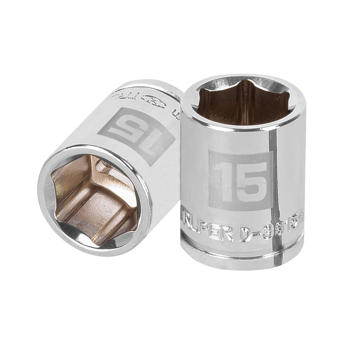 D-3815-HM Dado de 15 mm, 6 puntas, cuadro 3/8", Truper