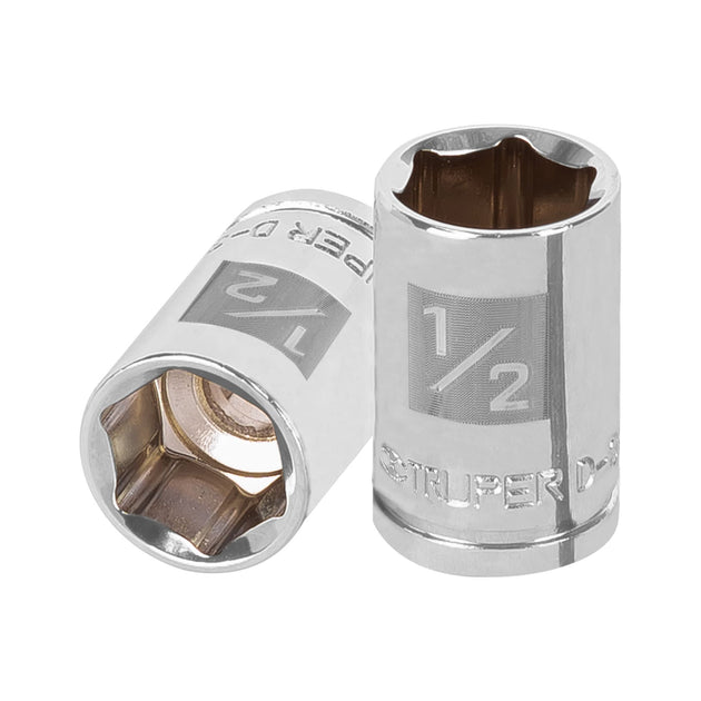 D-3816-H Dado de 1/2", 6 puntas, cuadro 3/8", Truper