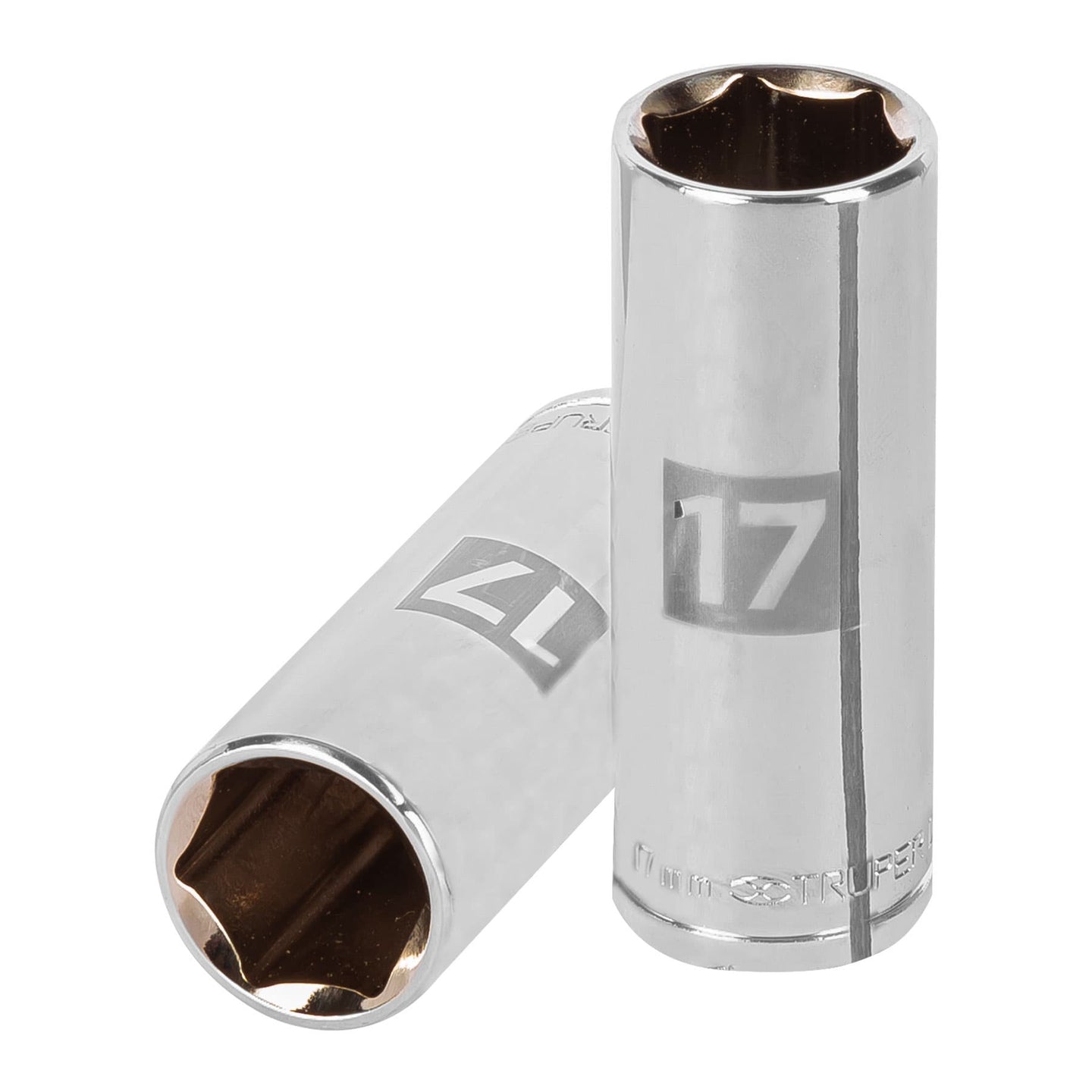 D-3817-HM-L Dado largo de 17 mm, 6 puntas, cuadro 3/8", Truper