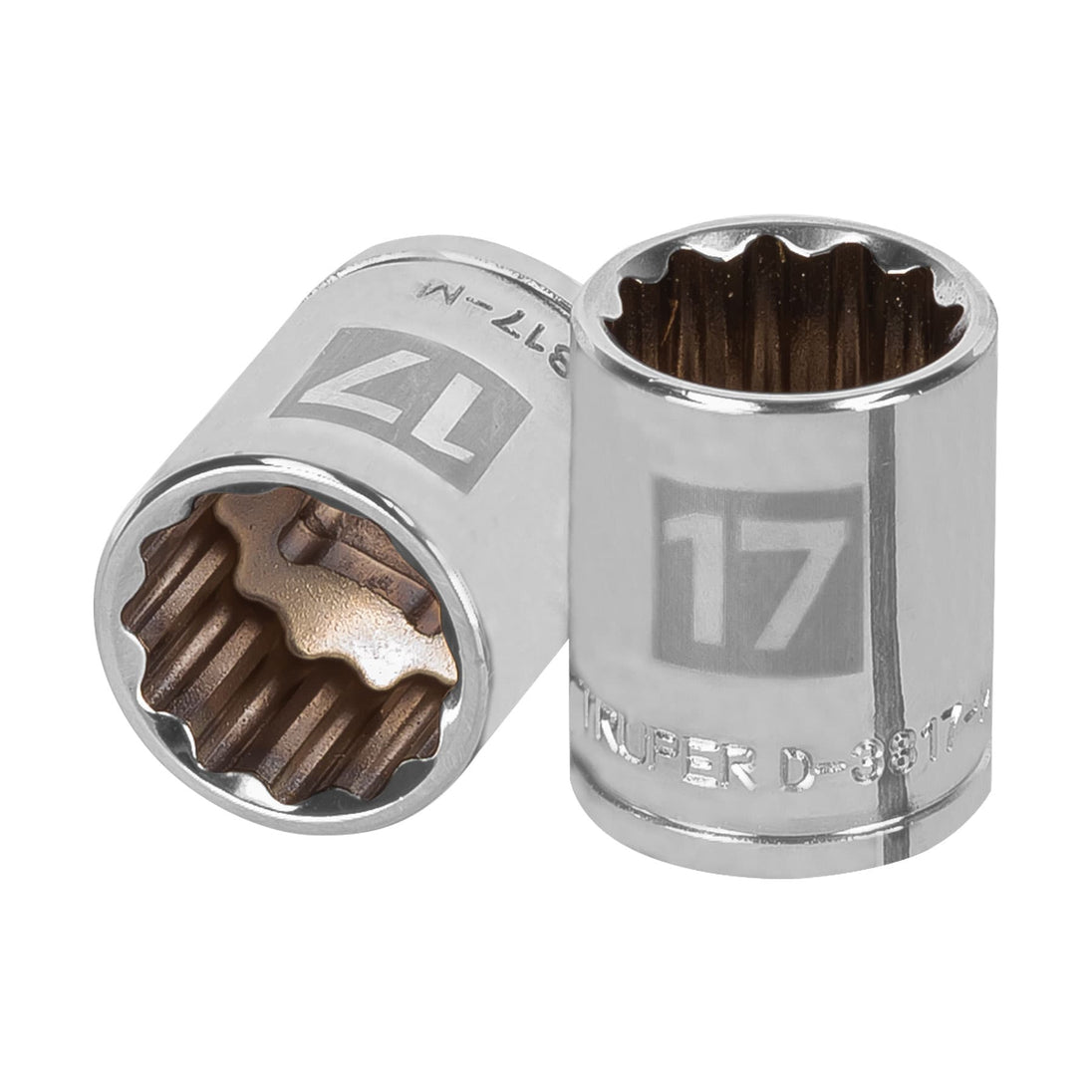 D-3817-M Dado de 17 mm, 12 puntas, cuadro 3/8", Truper