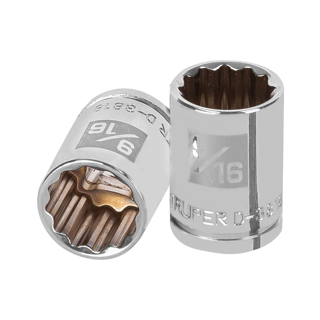 D-3818 Dado de 9/16", 12 puntas, cuadro 3/8", Truper