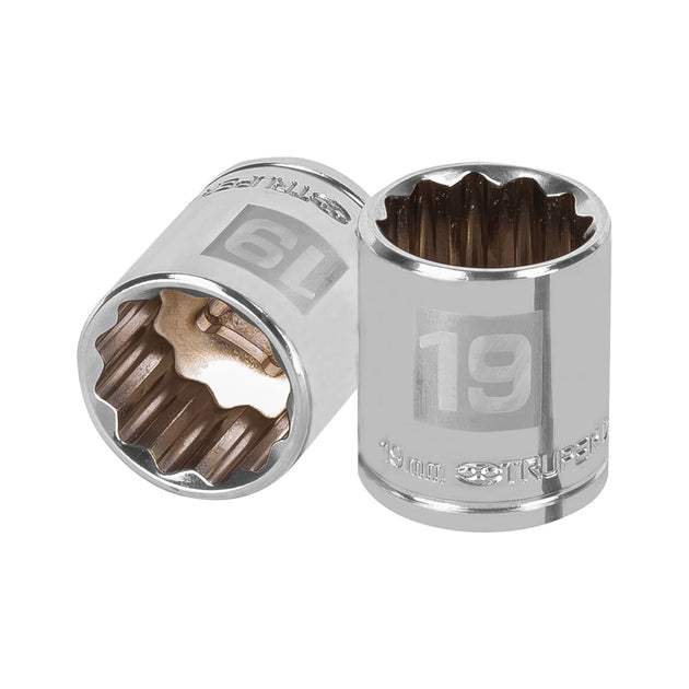 D-3819-M Dado de 19 mm, 12 puntas, cuadro 3/8", Truper