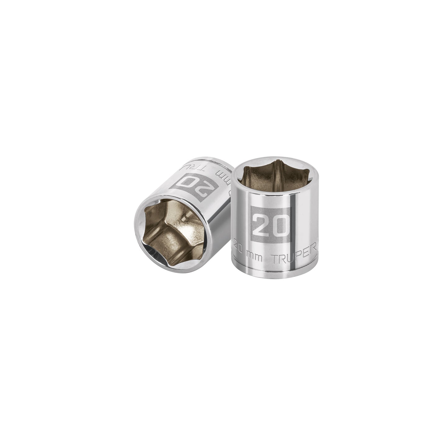 D-3820-HM Dado de 20 mm, 6 puntas, cuadro 3/8", Truper