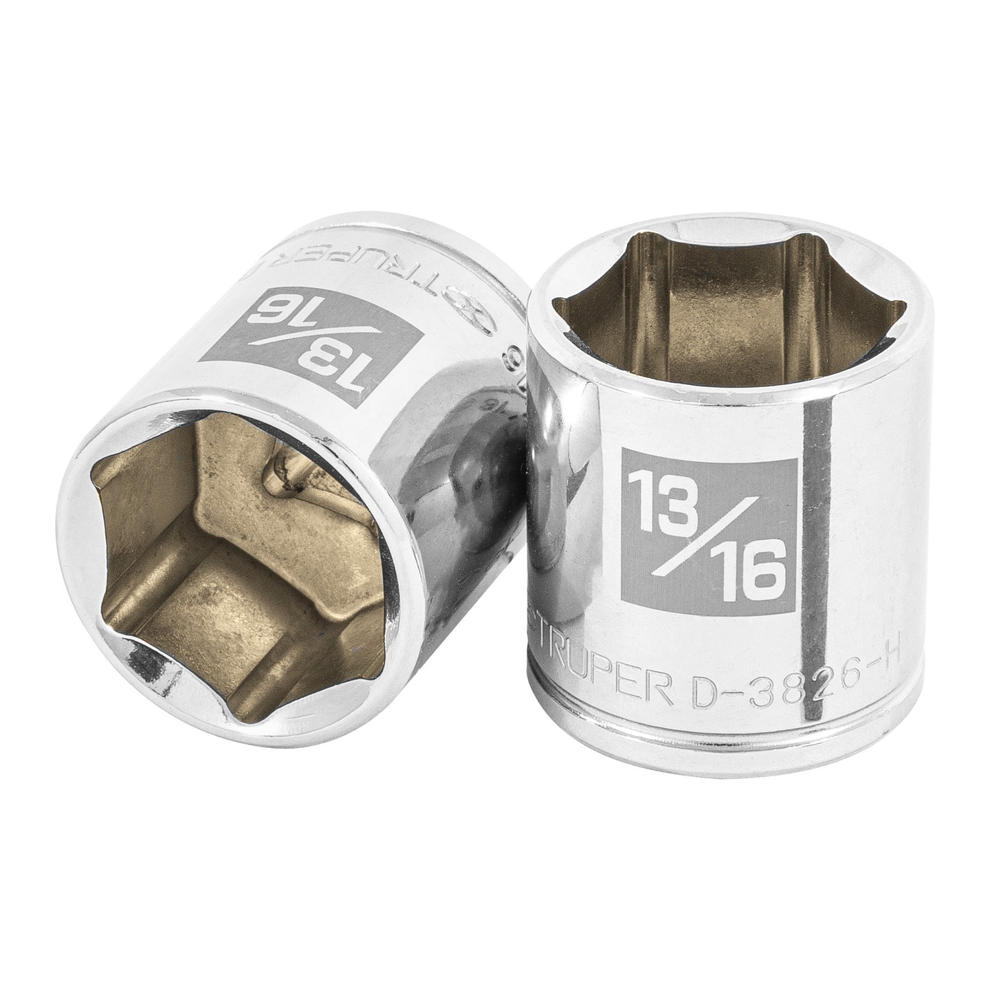 D-3826-H Dado de 13/16", 6 puntas, cuadro 3/8", Truper