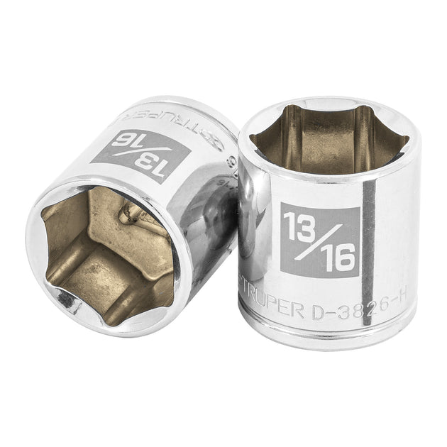 D-3826-H Dado de 13/16", 6 puntas, cuadro 3/8", Truper