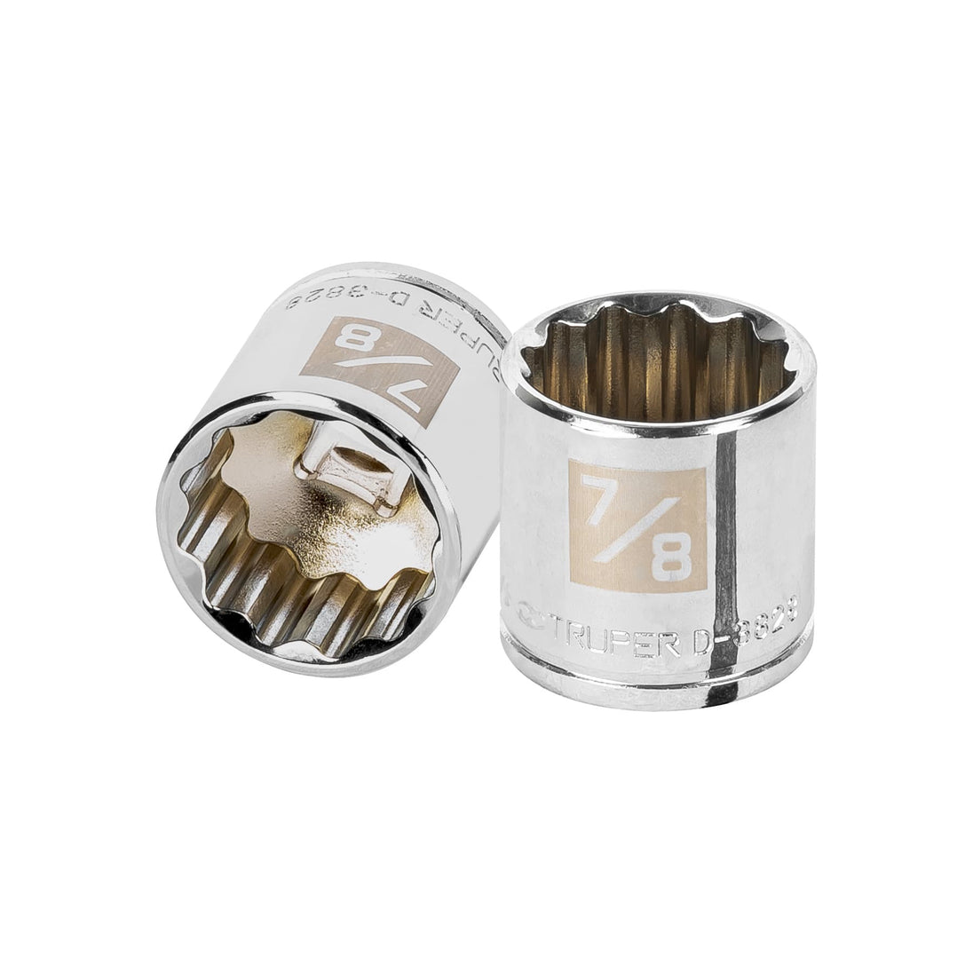 D-3828 Dado de 7/8", 12 puntas, cuadro 3/8", Truper