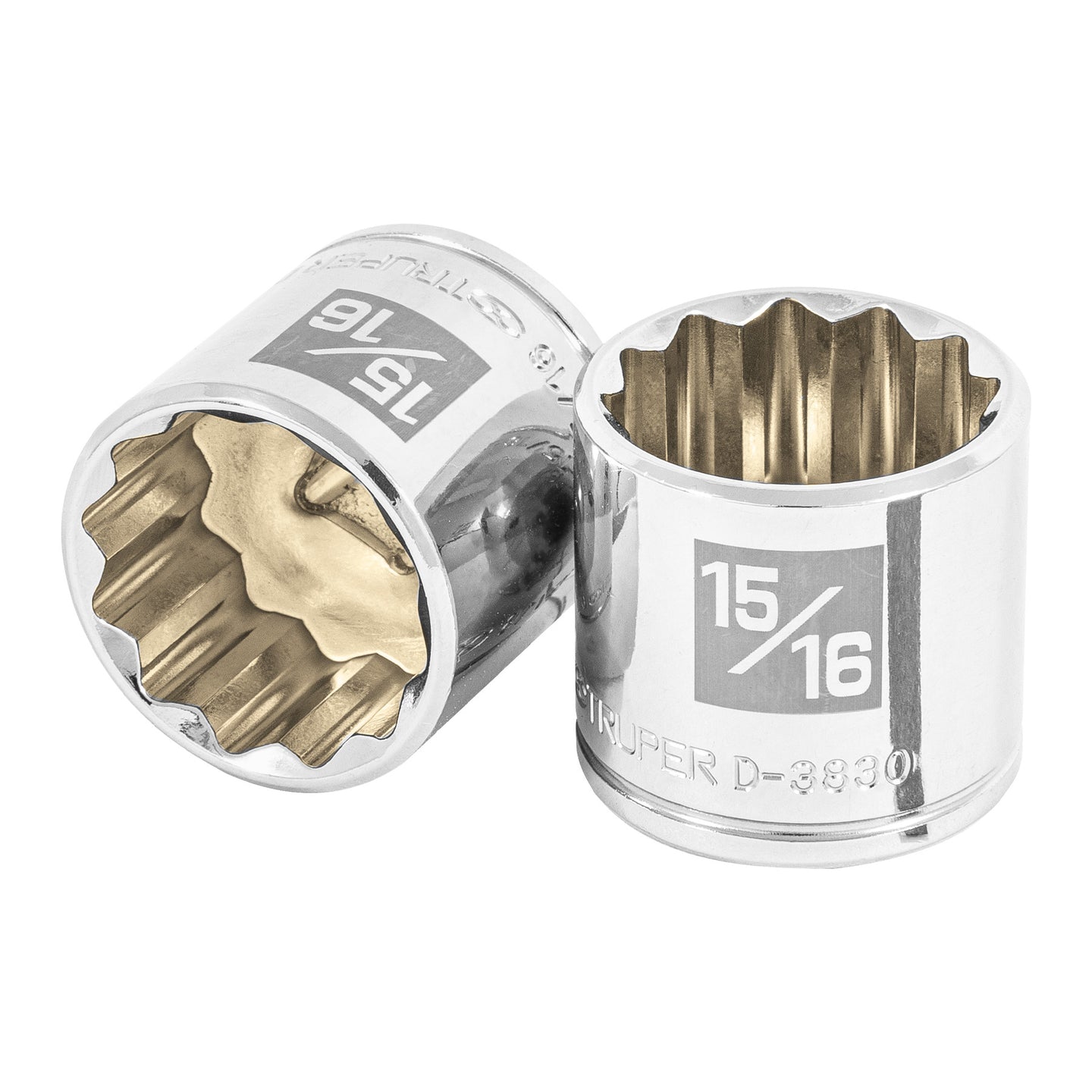 D-3830 Dado de 15/16", 12 puntas, cuadro 3/8", Truper