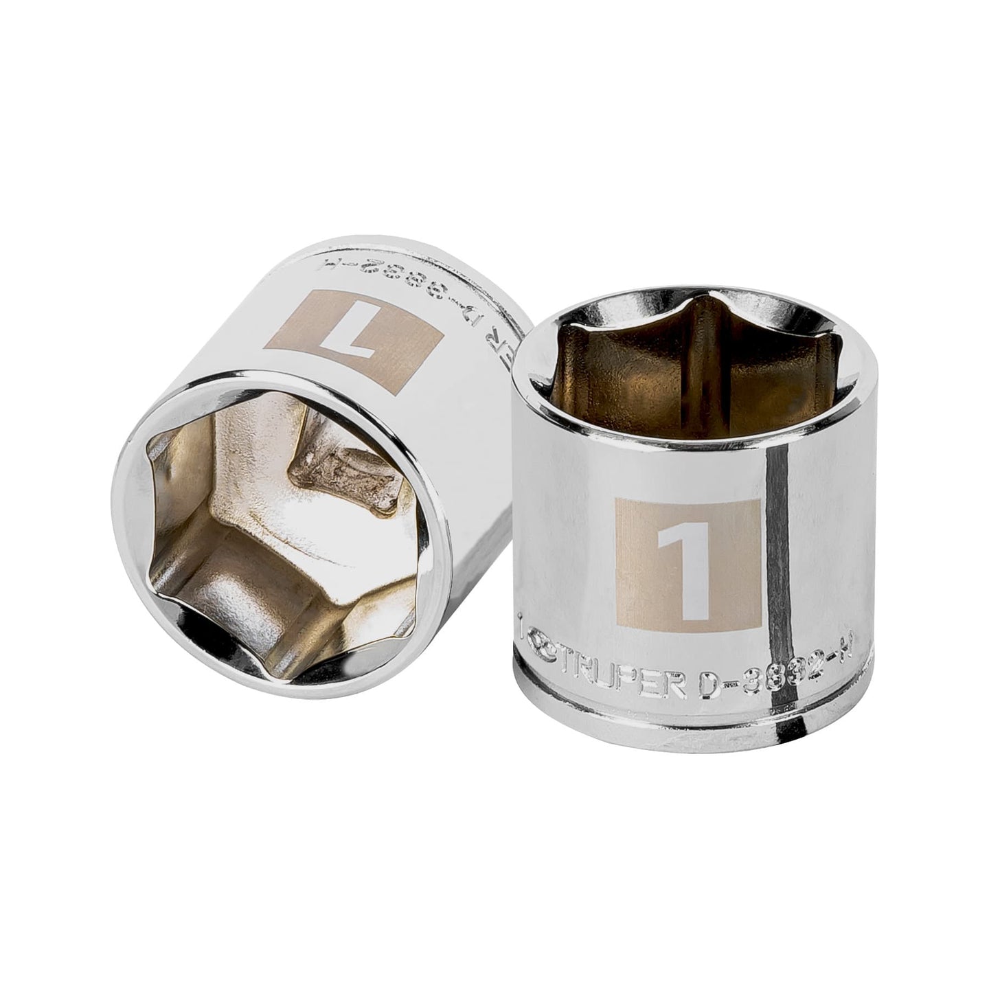 D-3832-H Dado de 1", 6 puntas, cuadro 3/8", Truper