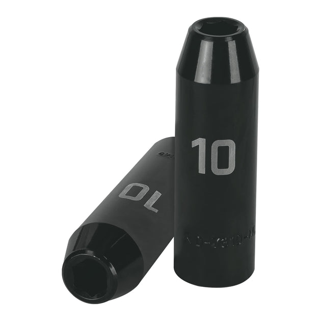 D-7310-ML Dado largo cuadro 1/2" de impacto 6 puntas de 10 mm, Truper
