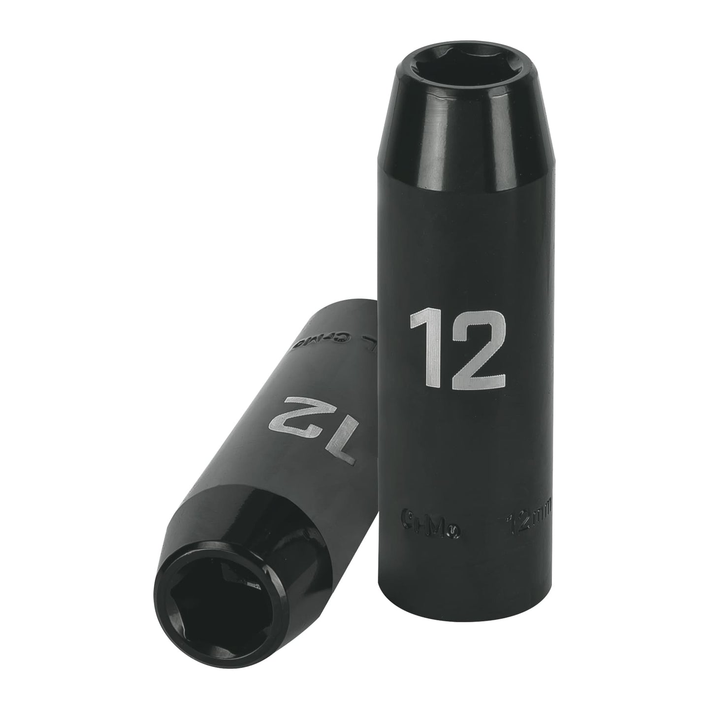 D-7312-ML Dado largo cuadro 1/2" de impacto 6 puntas de 12 mm, Truper