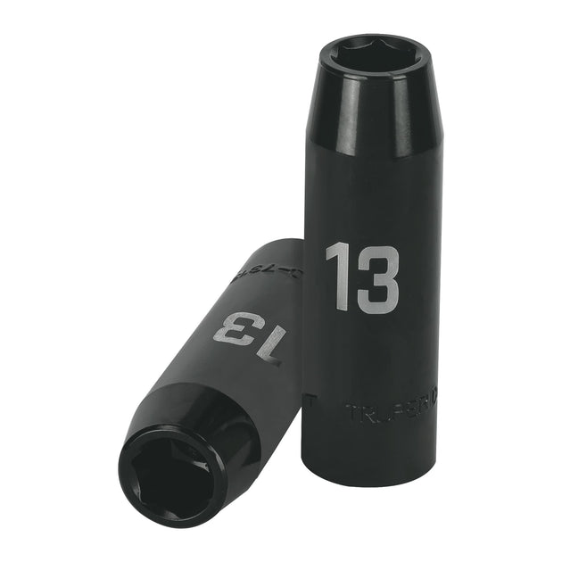 D-7313-ML Dado largo cuadro 1/2" de impacto 6 puntas de 13 mm, Truper