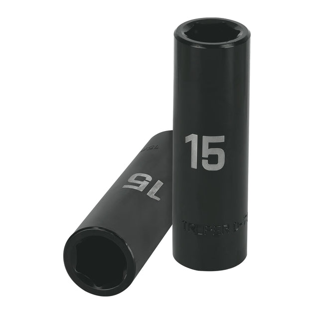 D-7315-ML Dado largo cuadro 1/2" de impacto 6 puntas de 15 mm, Truper