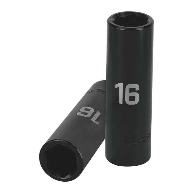 D-7316-ML Dado largo cuadro 1/2" de impacto 6 puntas de 16 mm, Truper