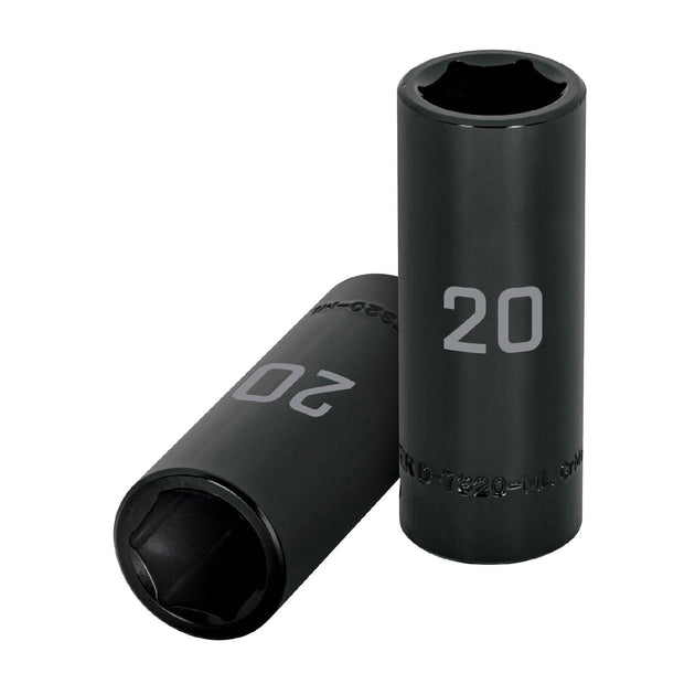 D-7320-ML Dado largo cuadro 1/2" de impacto 6 puntas de 20 mm, Truper