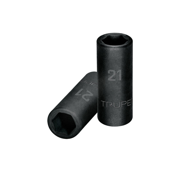 D-7321-ML Dado largo cuadro 1/2" de impacto 6 puntas de 21 mm, Truper