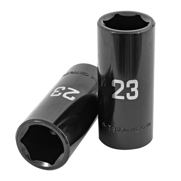 D-7323-ML Dado largo impacto de 23 mm, 6 puntas, cuadro 1/2", Truper