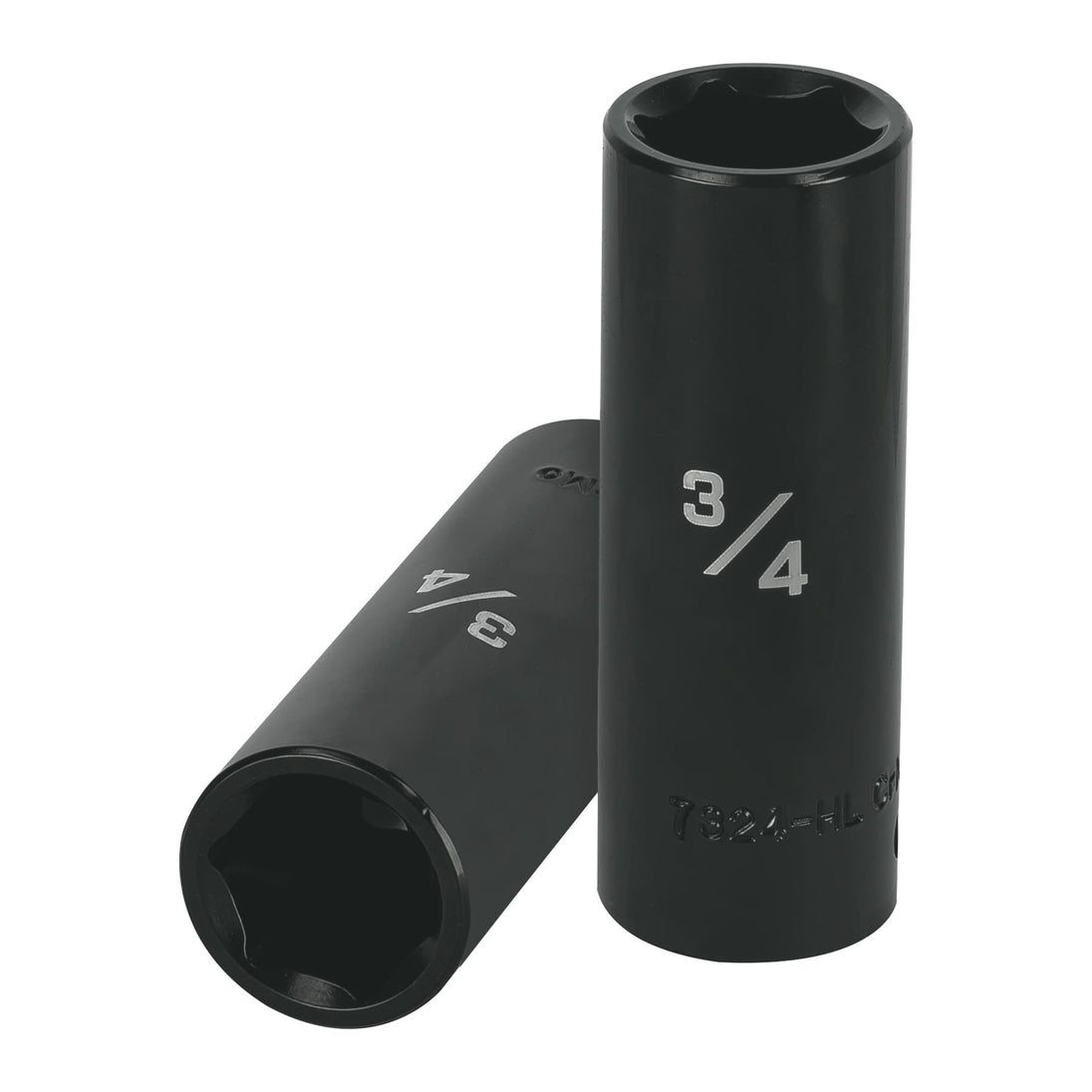 D-7324-HL Dado largo impacto de 3/4", 6 puntas, cuadro 1/2", Truper