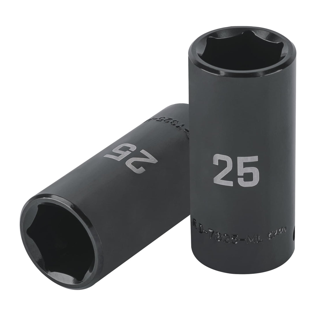 D-7325-ML Dado largo impacto de 25 mm, 6 puntas, cuadro 1/2", Truper