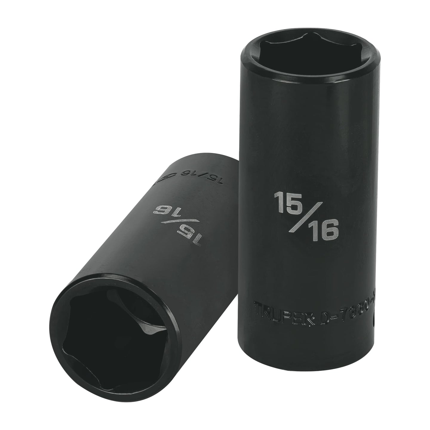 D-7330-HL Dado largo impacto de 15/16", 6 puntas, cuadro 1/2", Truper