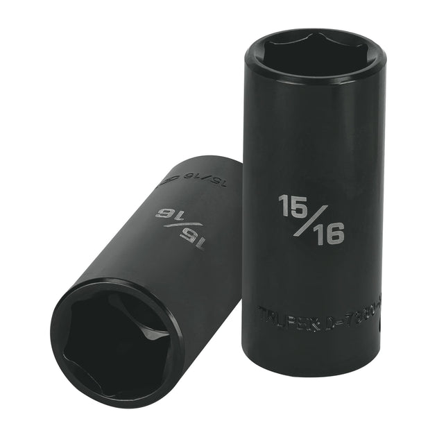 D-7330-HL Dado largo impacto de 15/16", 6 puntas, cuadro 1/2", Truper