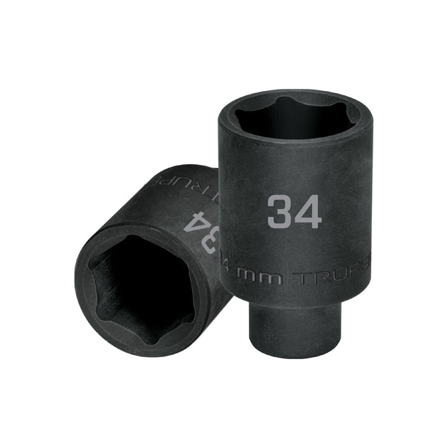 D-7334-ML Dado largo impacto de 34 mm, 6 puntas, cuadro 1/2", Truper