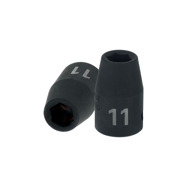 D-7411-M Dado cuadro 1/2" de impacto 6 puntas de 11 mm, Truper
