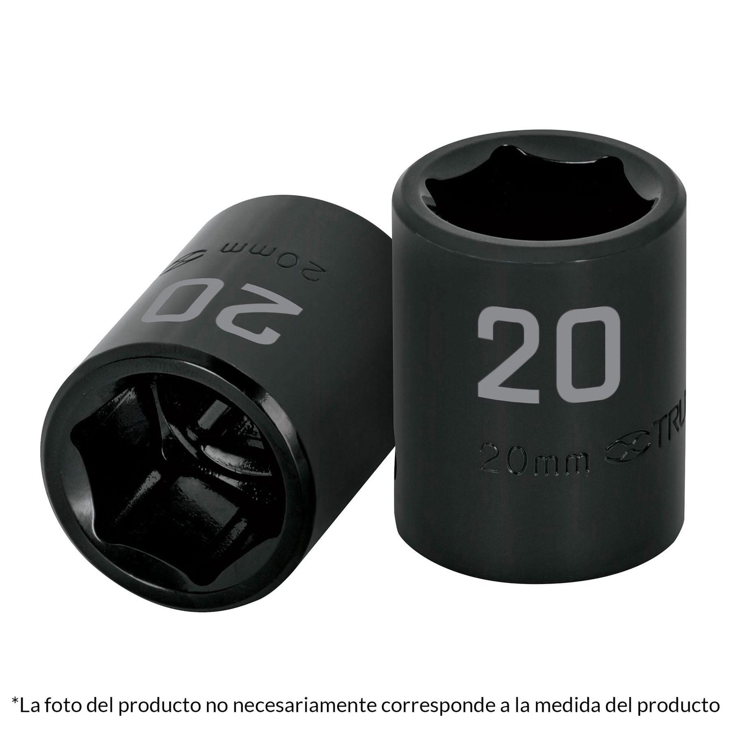 D-7412-M Dado cuadro 1/2" de impacto 6 puntas de 12 mm, Truper