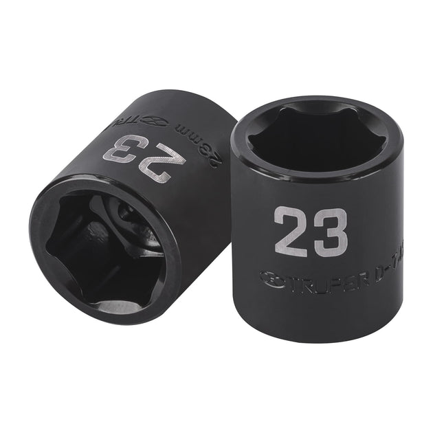 D-7423-M Dado de impacto de 23 mm, 6 puntas, cuadro 1/2", Truper