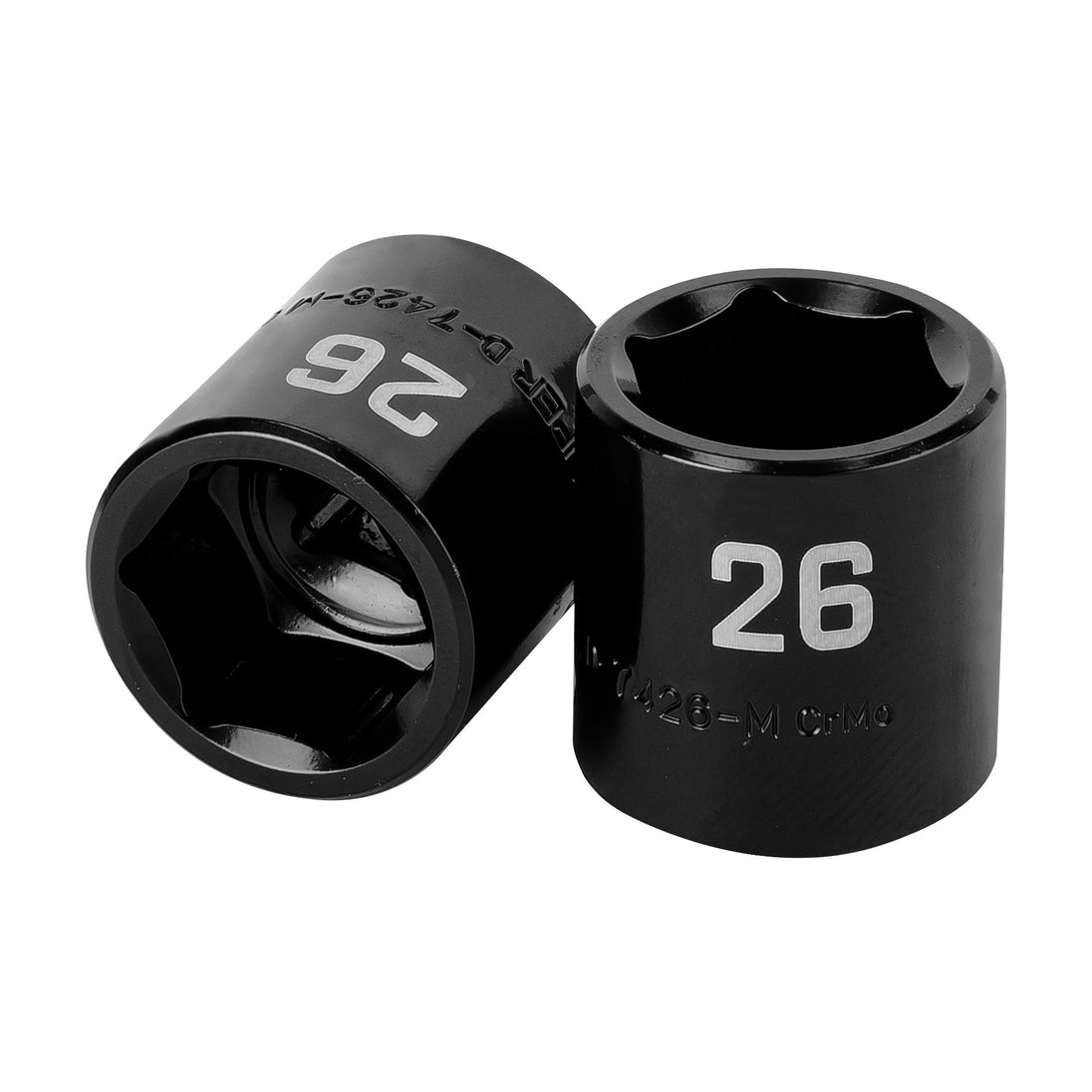 D-7426-M Dado de impacto de 26 mm, 6 puntas, cuadro 1/2", Truper